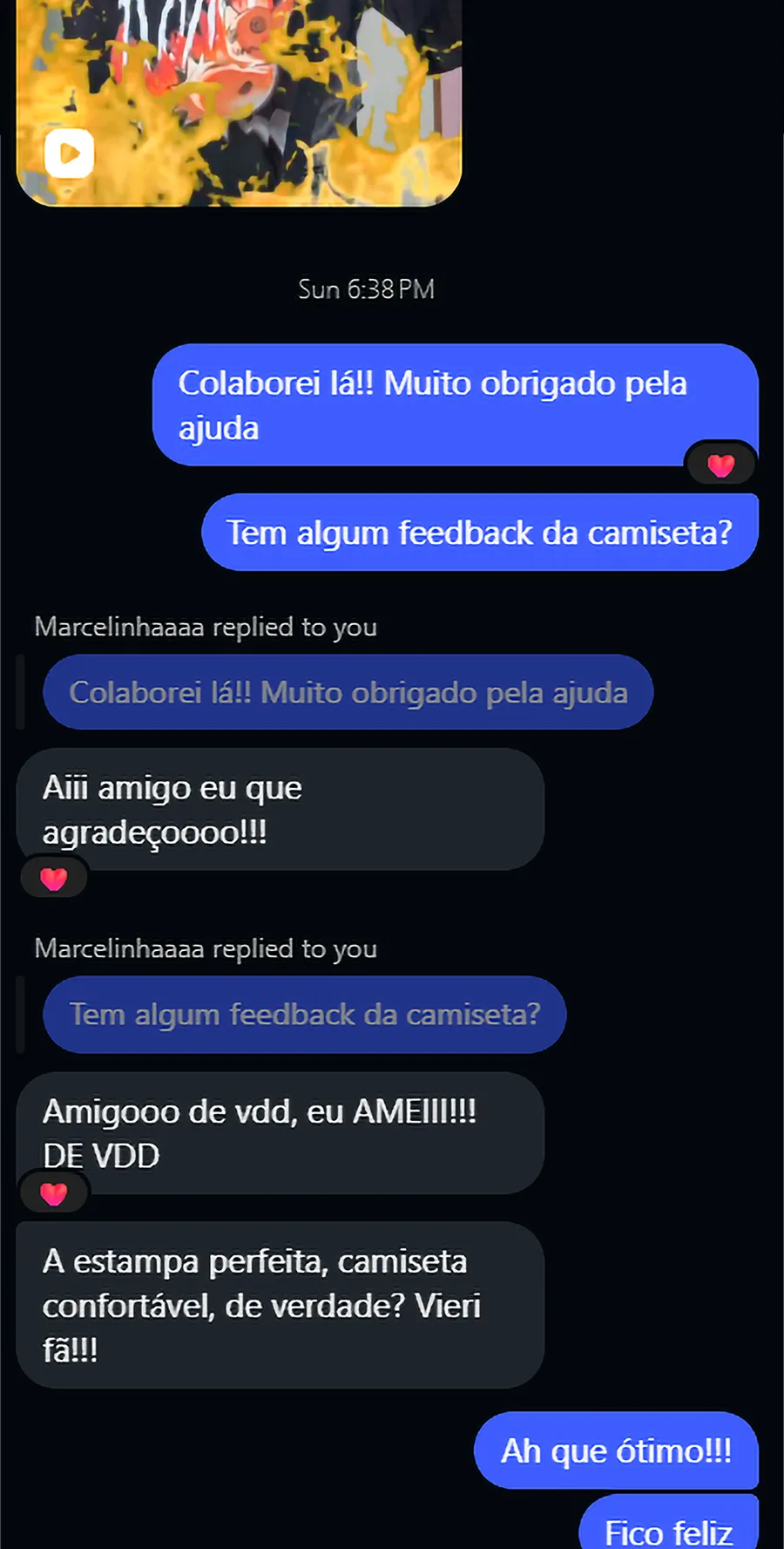 Avaliação de cliente: Estampa perfeita, camiseta confortável